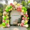 Green Pink Yellow Balloons Double Stuffed Latex Lime Green Balloon Garland Pastel Yellow Dusty Pink Balloon Arch